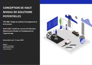 Conception de haut niveau de solutions potentielles